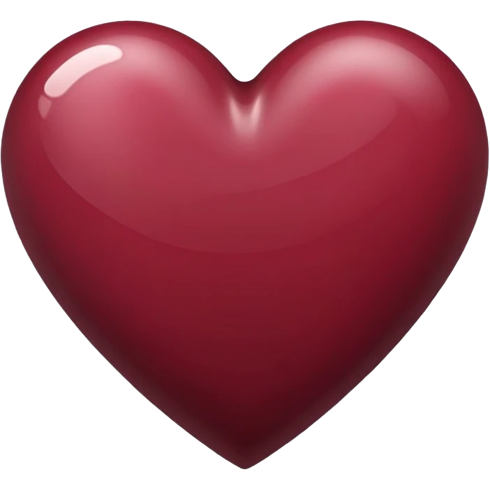 maroon heart emoji