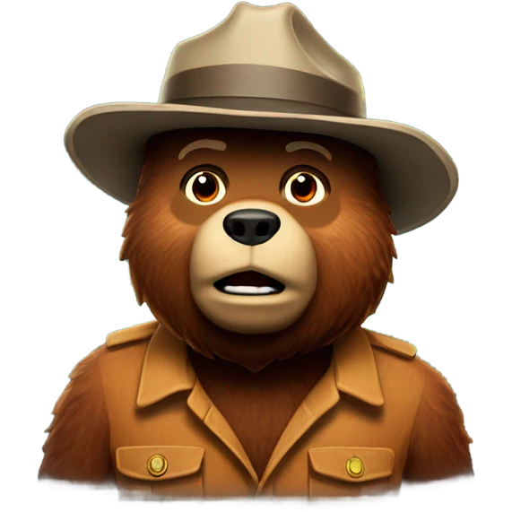 Smokey the bear emoji