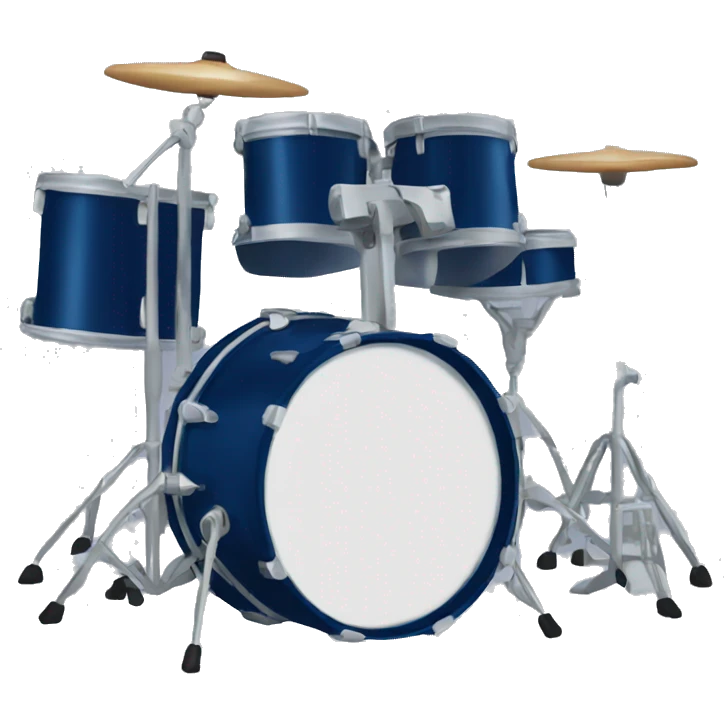 dark blue drum kit emoji