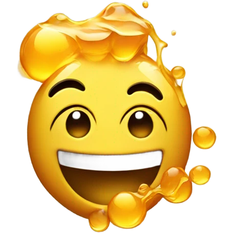 Happy face throwing up honey emoji