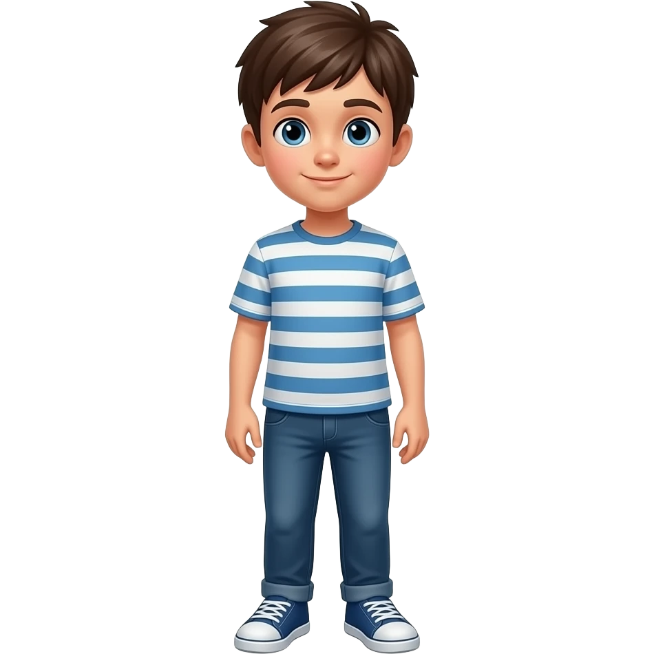 un chico de 12 años que se vea todo el cuerpo. emoji