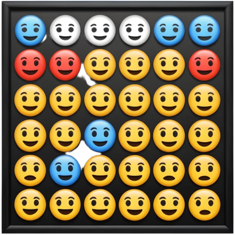 Emoji puzzle video.
Show 12 emojis in a clean grid.
One emoji has a clear visual difference (different color or missing detail).
Bright background, playful style.
Make it easy and fun for beginners.
4-second thinking time. emoji