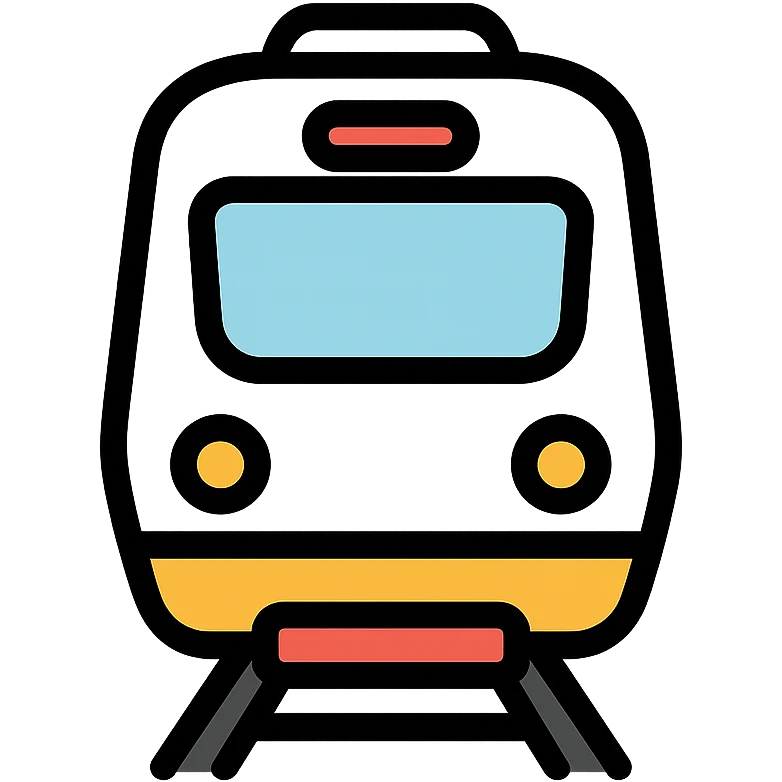 modern white train, minimal, clean, contemporary design emoji