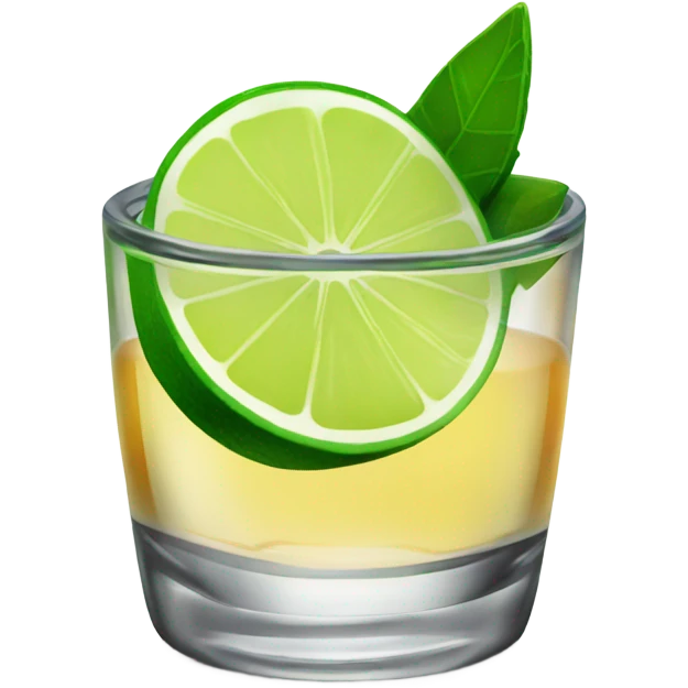 Tequila with a lime  emoji
