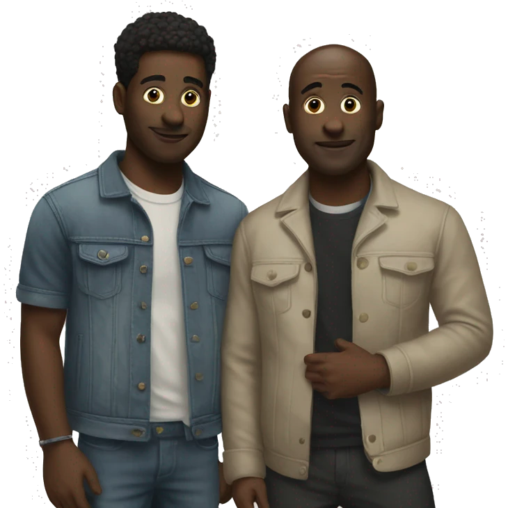 Two friends at a gallery emoji