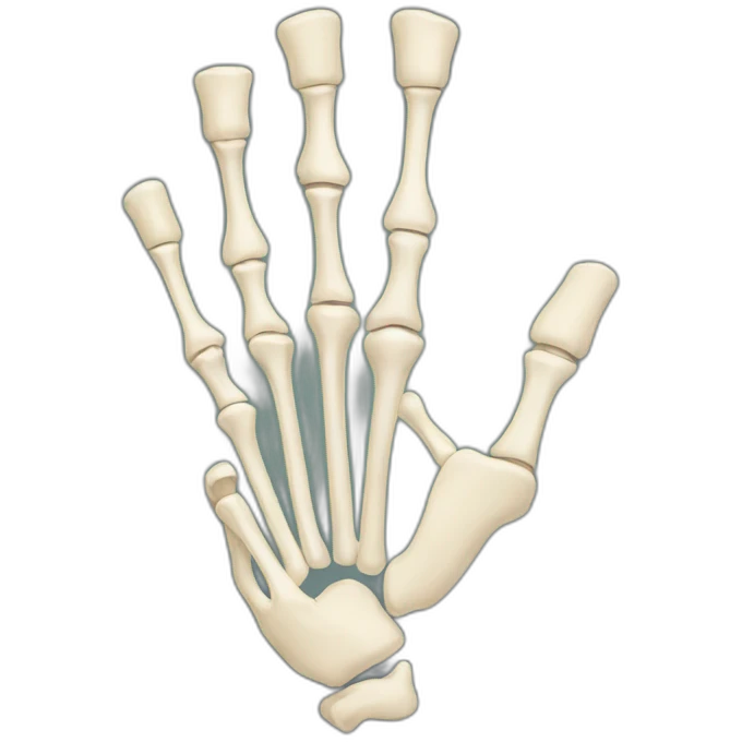 hand bones emoji
