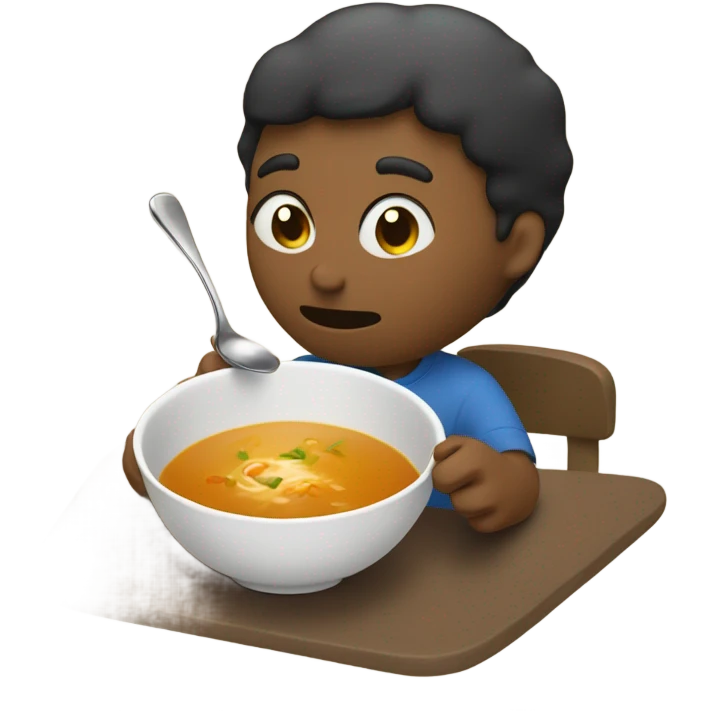 me eating soup emoji