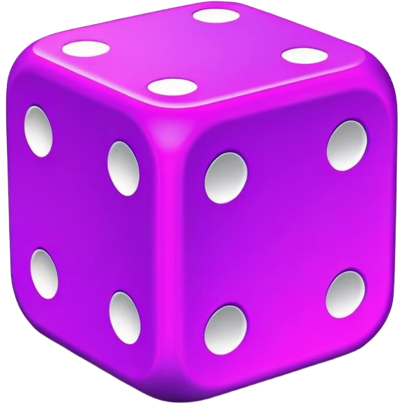 neon violet dice emoji