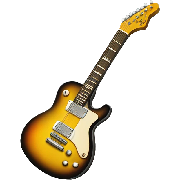 rock & roll hand with guitar emoji