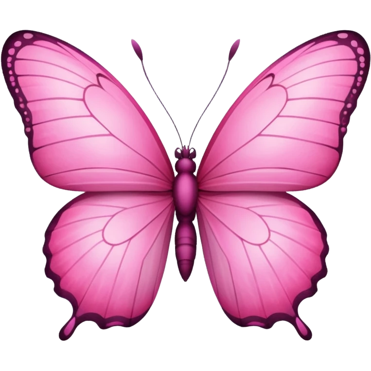Mariposa rosa emoji