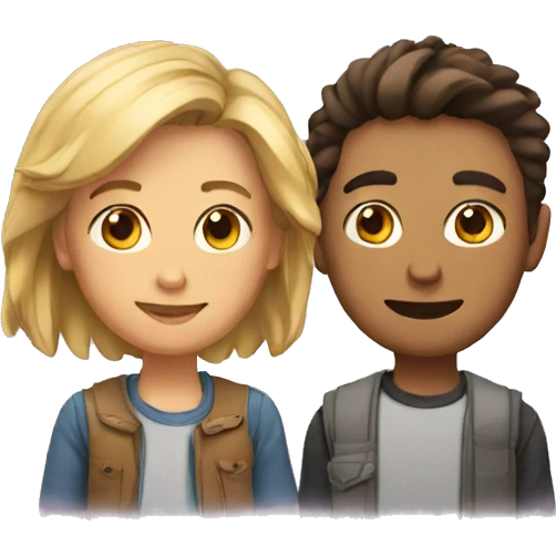 Two friends  emoji