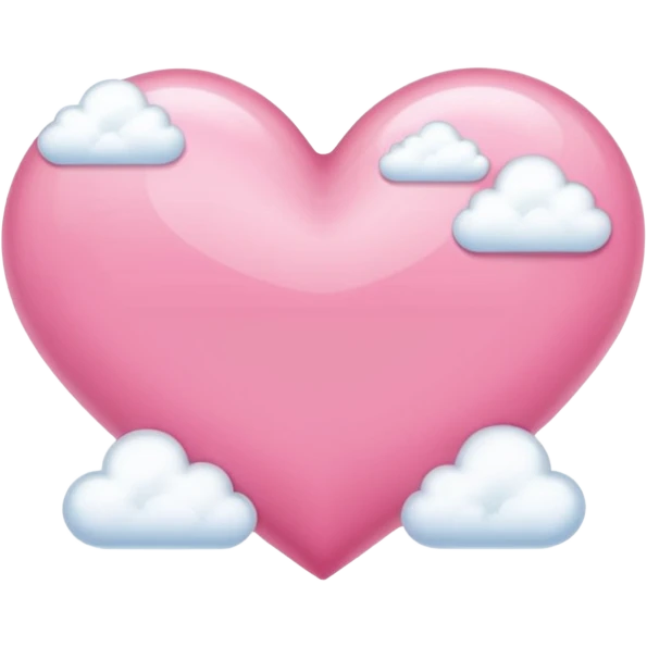 pink heart + cloud emoji emoji