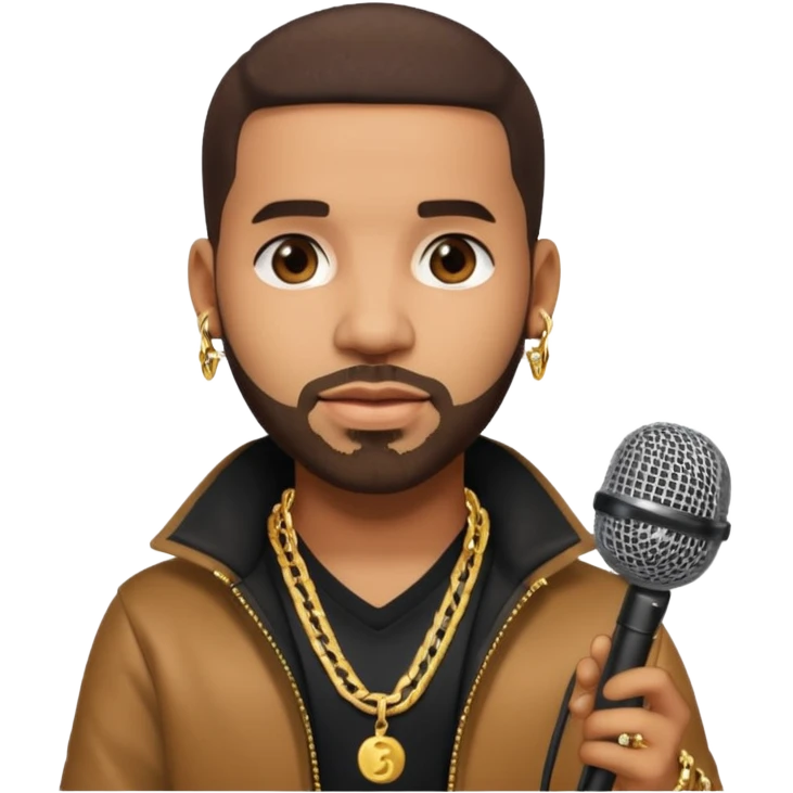 drake with microphone emoji
