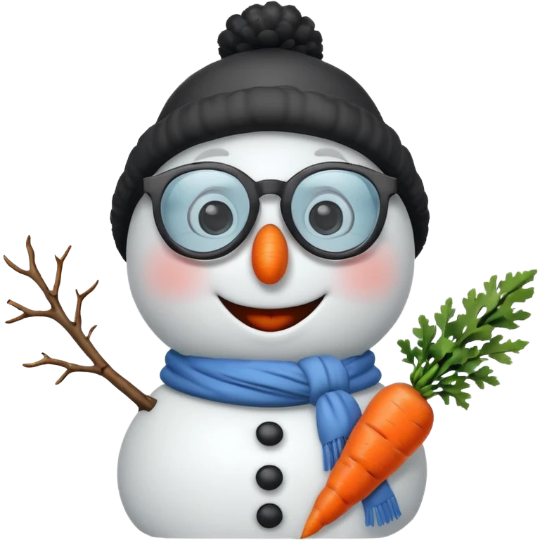 snowman wearing cool glasses emoji