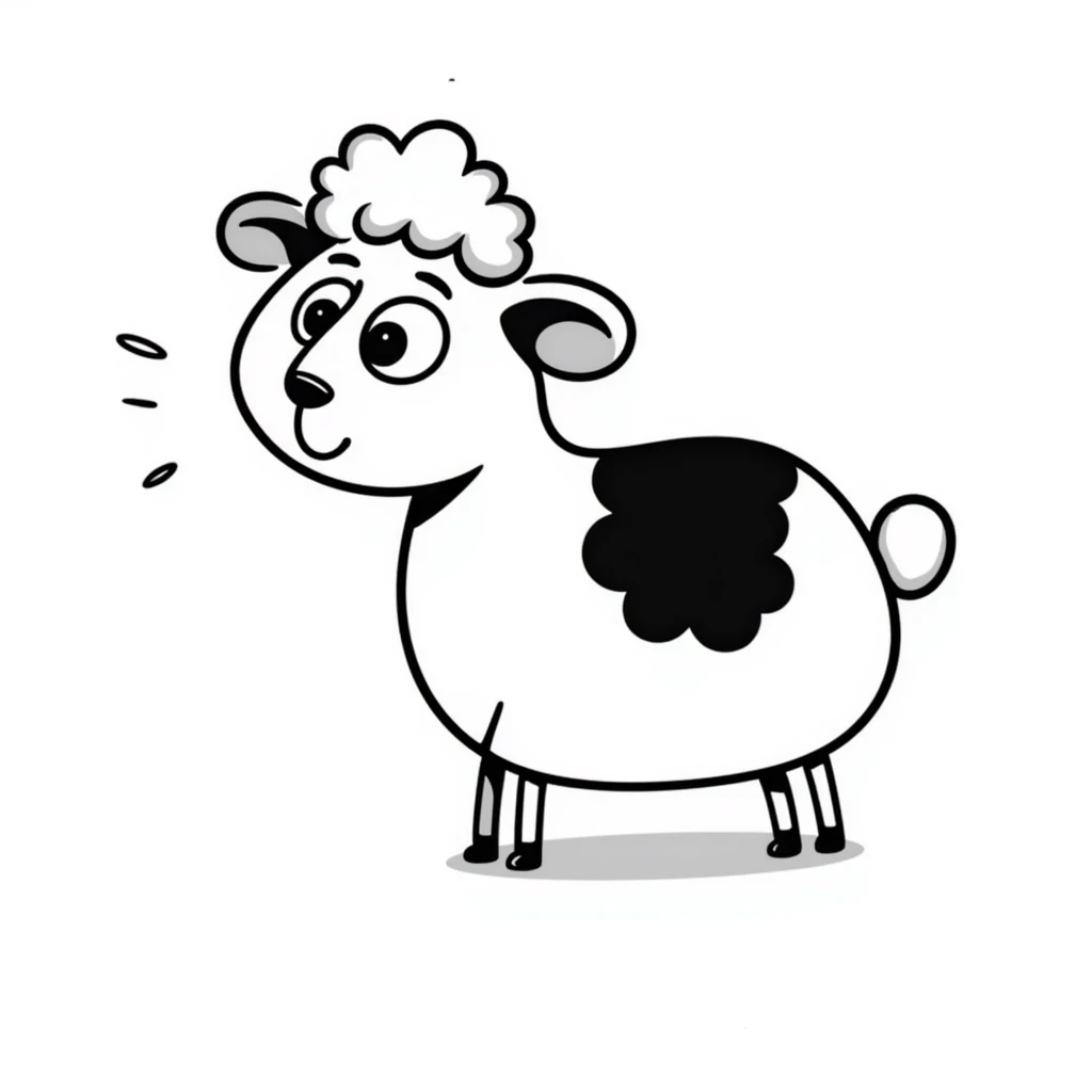 silly sheep emoji