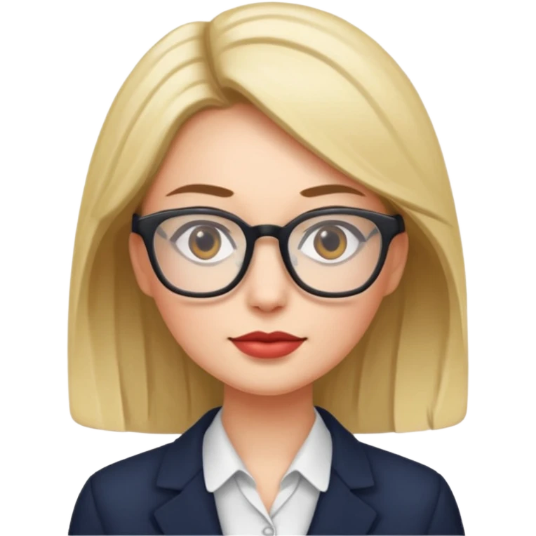 woman with office look emoji