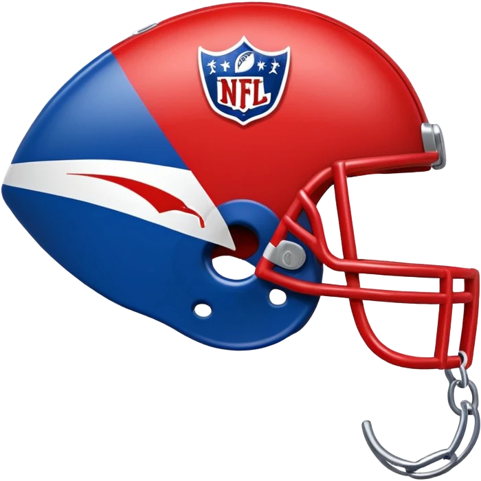 whistle nfl american football blue (#00A3E0) and red (#F9423A) emoji
