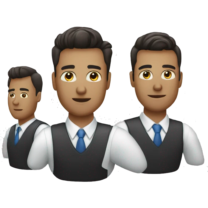 Tho managers are working hard as four managers emoji