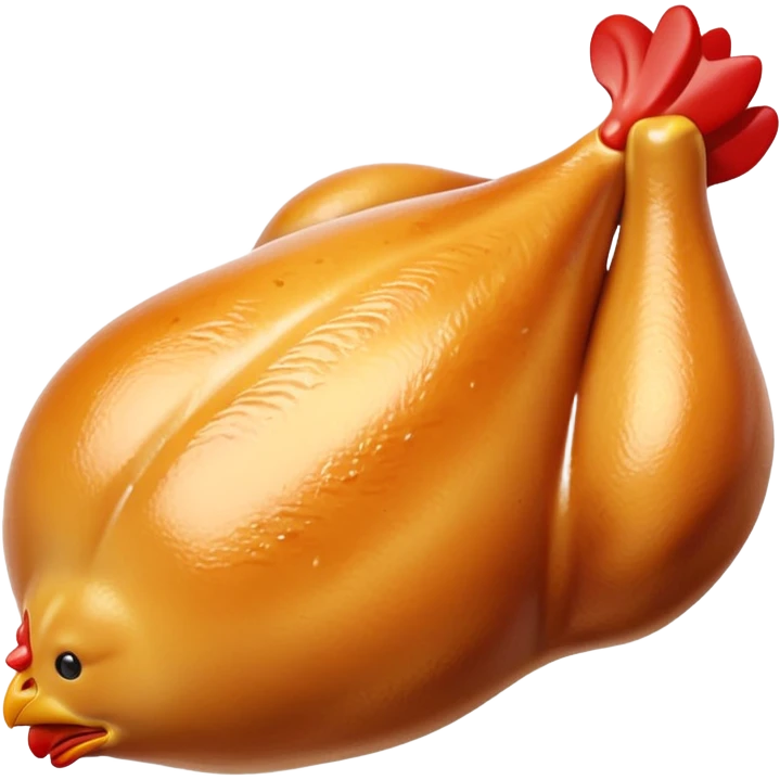 3D glossy chicken breast emoji emoji