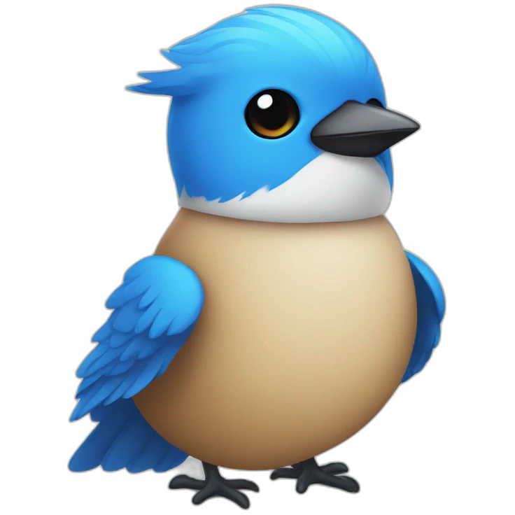 Twitter mascot logo blue bird emoji