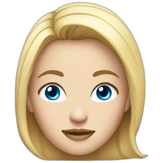 woman s with blue eyes emoji