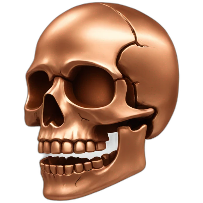 skull-copper emoji