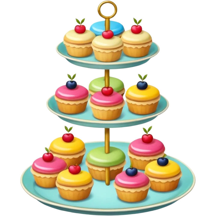 tea party pastries emoji