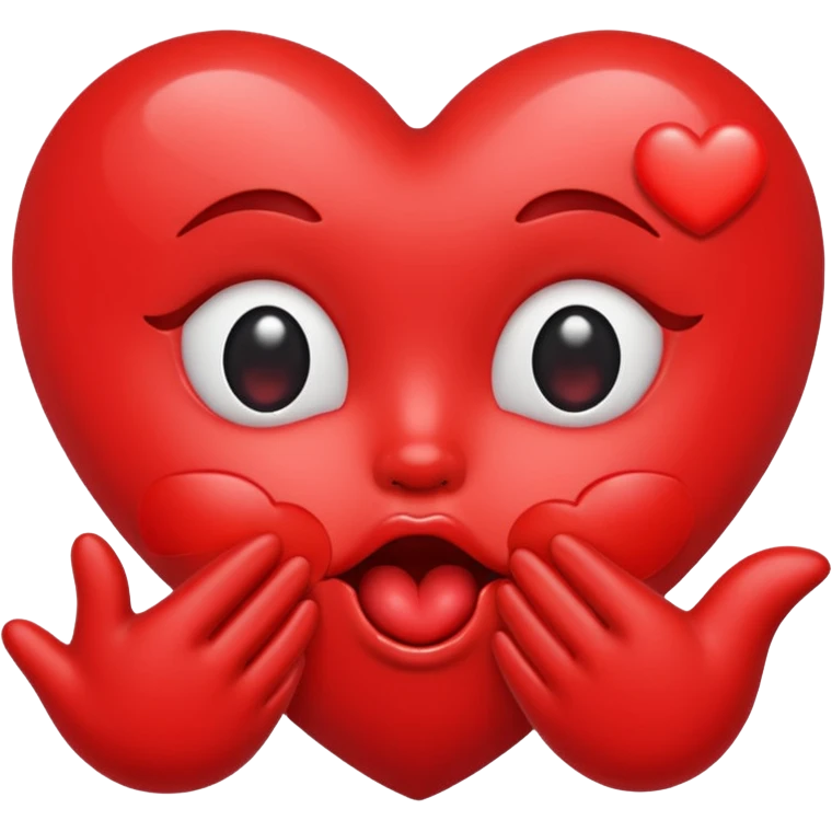 Heart blowing kisses emoji
