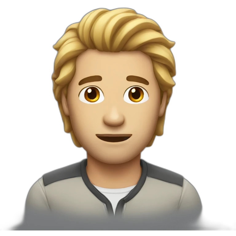 MAN WITH HARD HAIR emoji