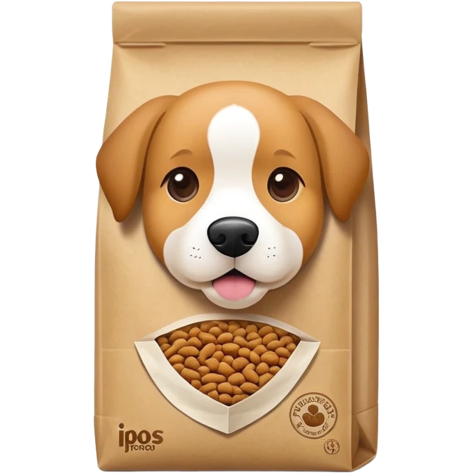 Dog food bag emoji