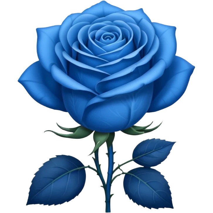 Blue rose emoji
