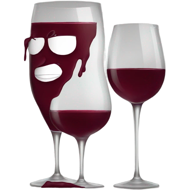 Coquette wine red emoji