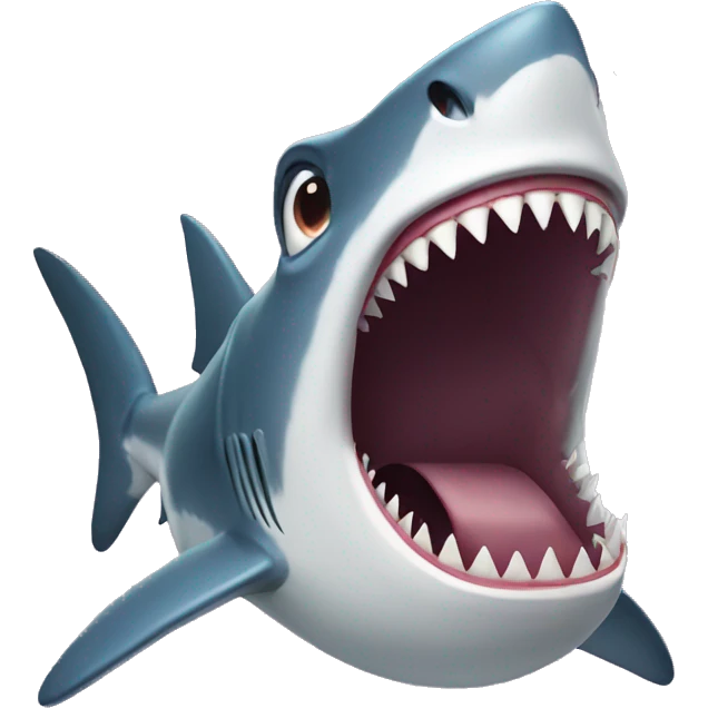 Shark with big teeth emoji