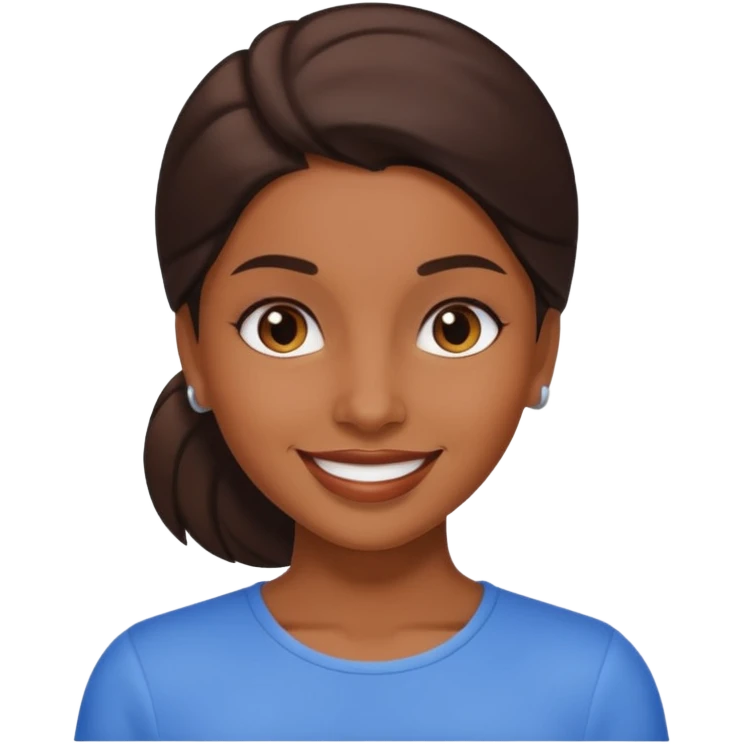 Clean girl brown emoji