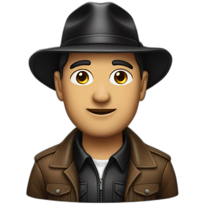 Vito Spatafore sopranos wearing leather hat emoji