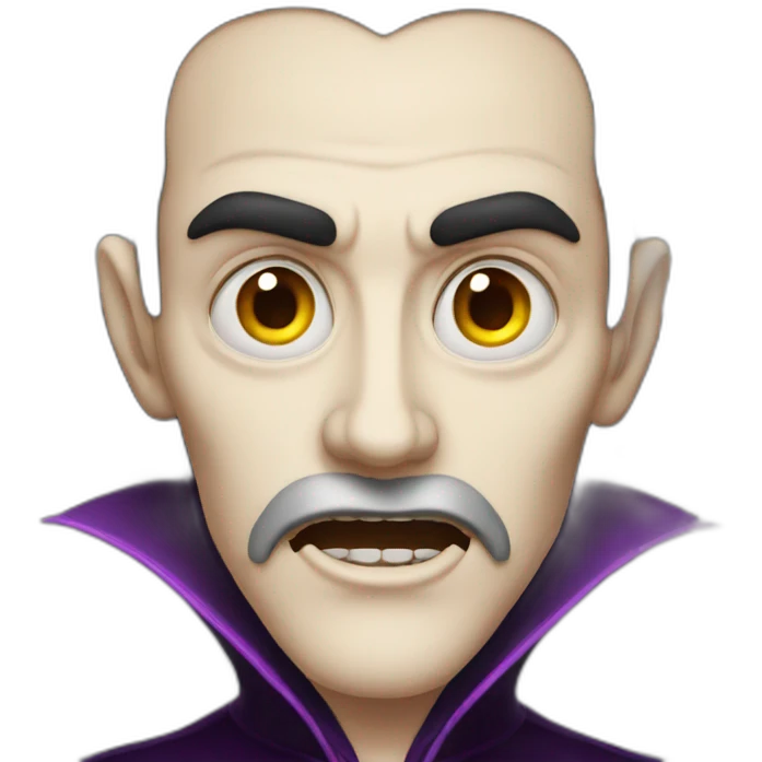 dracula face halloween emoji