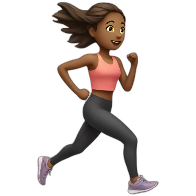 RUNNING GIRL emoji