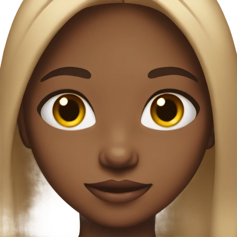 pretty brown girl child with brown eyes  emoji