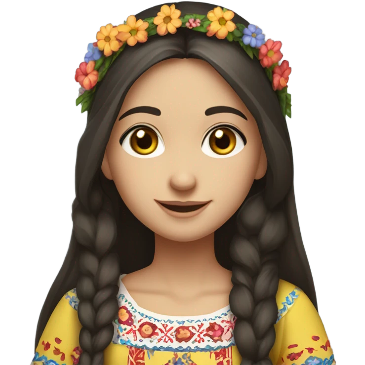 ukrainian girl  emoji