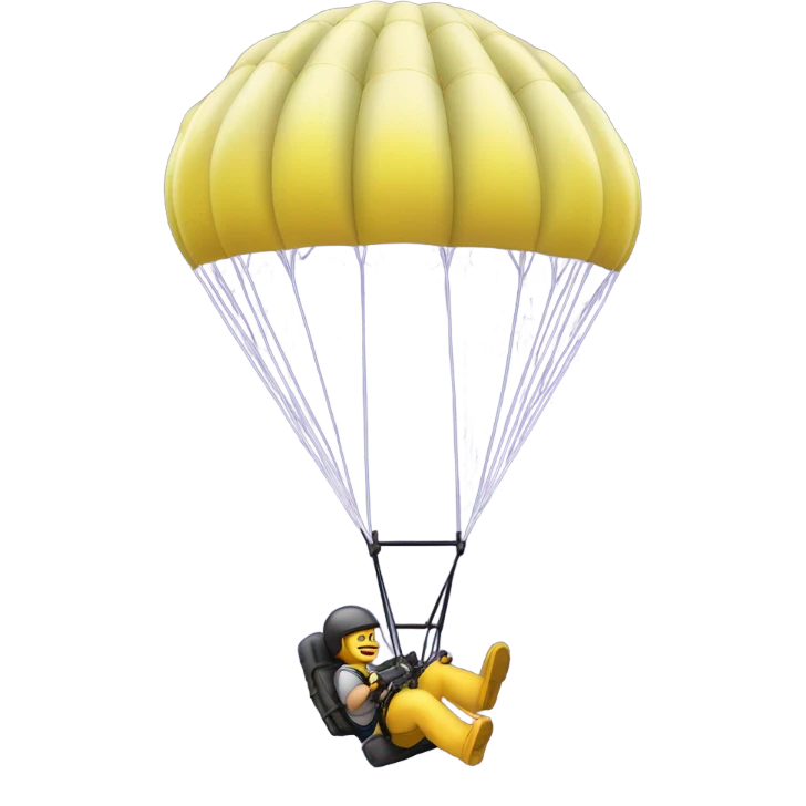 Me flying a powered parachute emoji