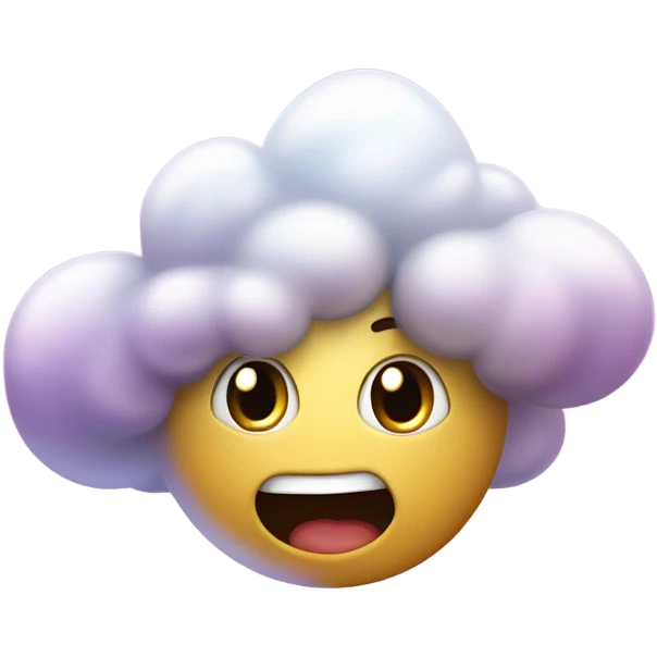 Nube con estrellas emoji