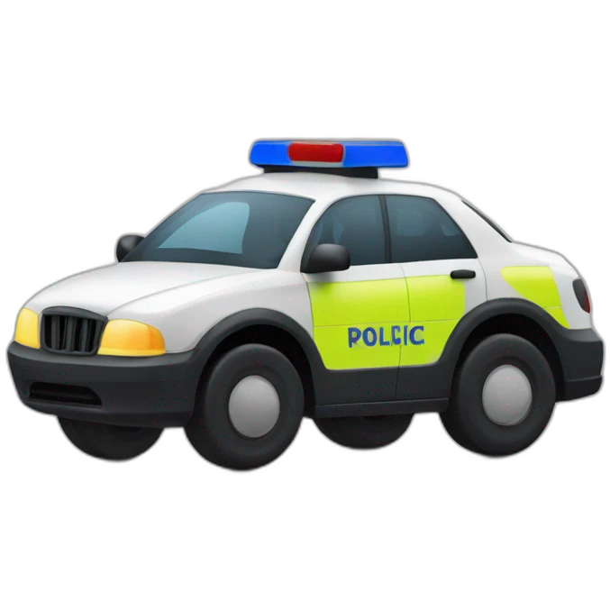 policia en coche emoji