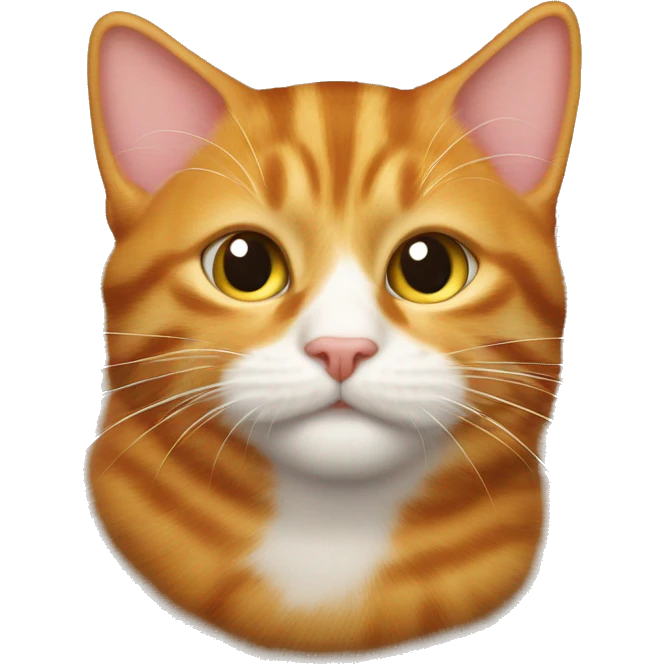 ginger cat lies on its back emoji
