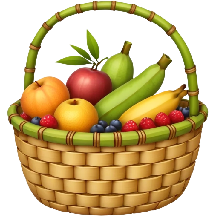  bamboo-basket fruit emoji