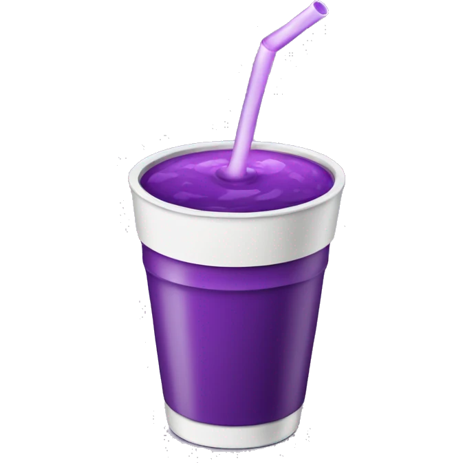 Purple drink with white cup emoji