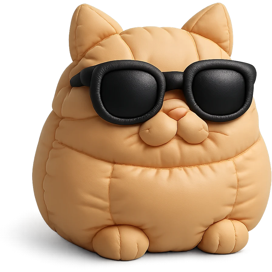 Cat wearing sunglasses emoji