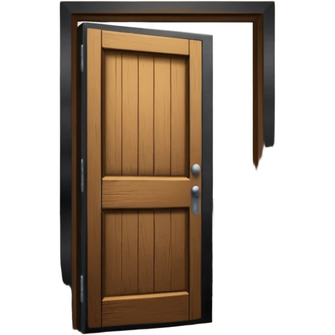 open door looking out into corridor in school emoji