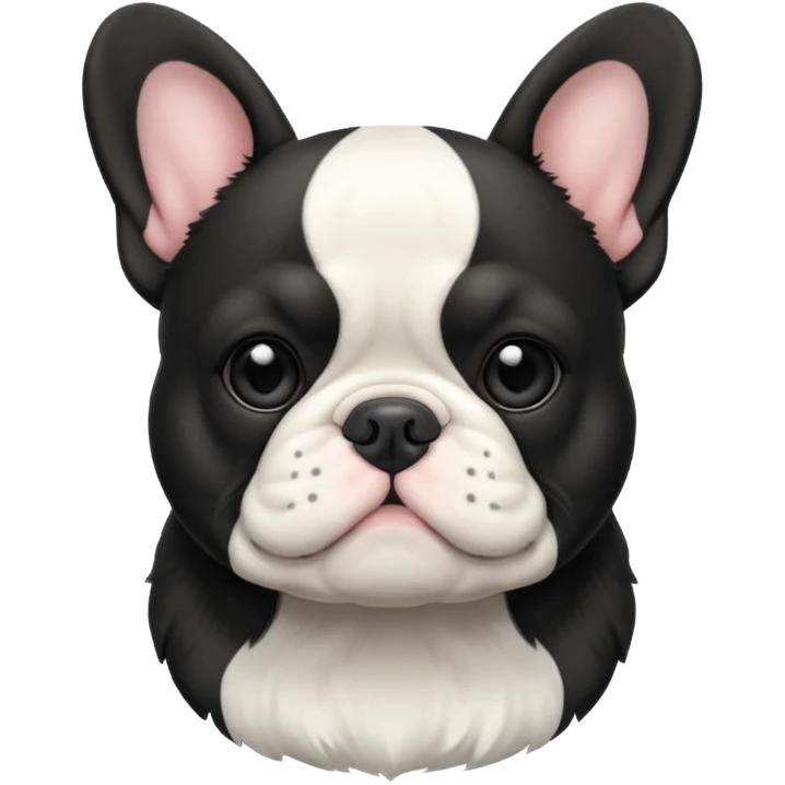 fluffy frenchbulldog emoji