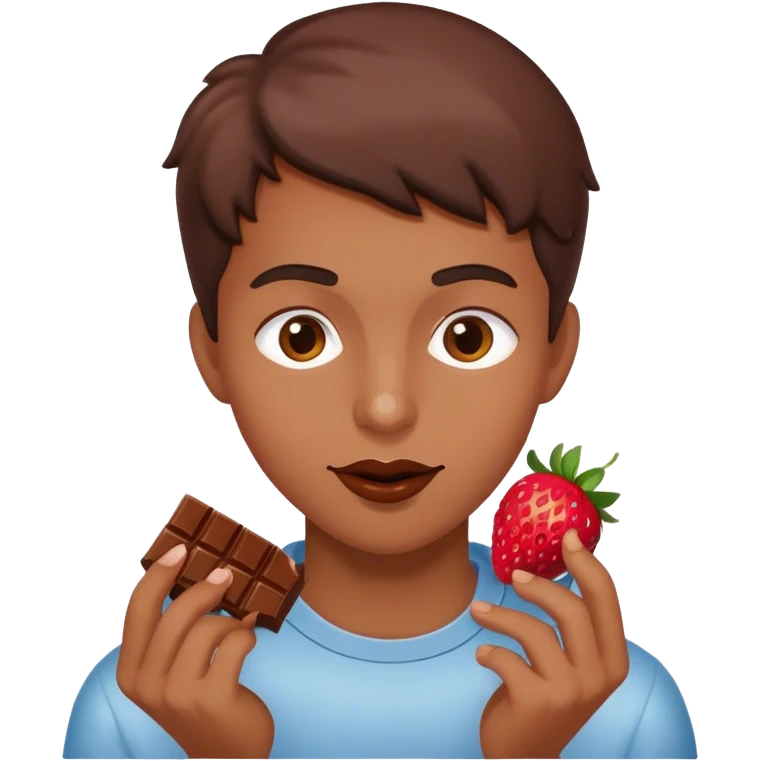 me with chocolate covered strawberries  emoji