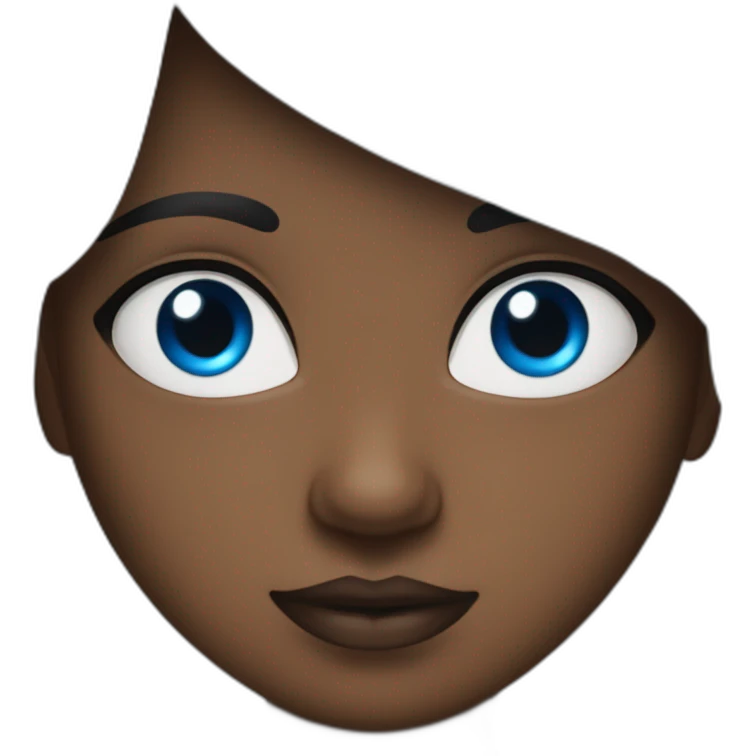 Crea una granjera pelo negro ojos azules piel blanca y un poco gordita  emoji